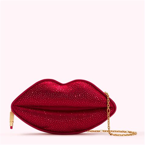 lips clutch bag
